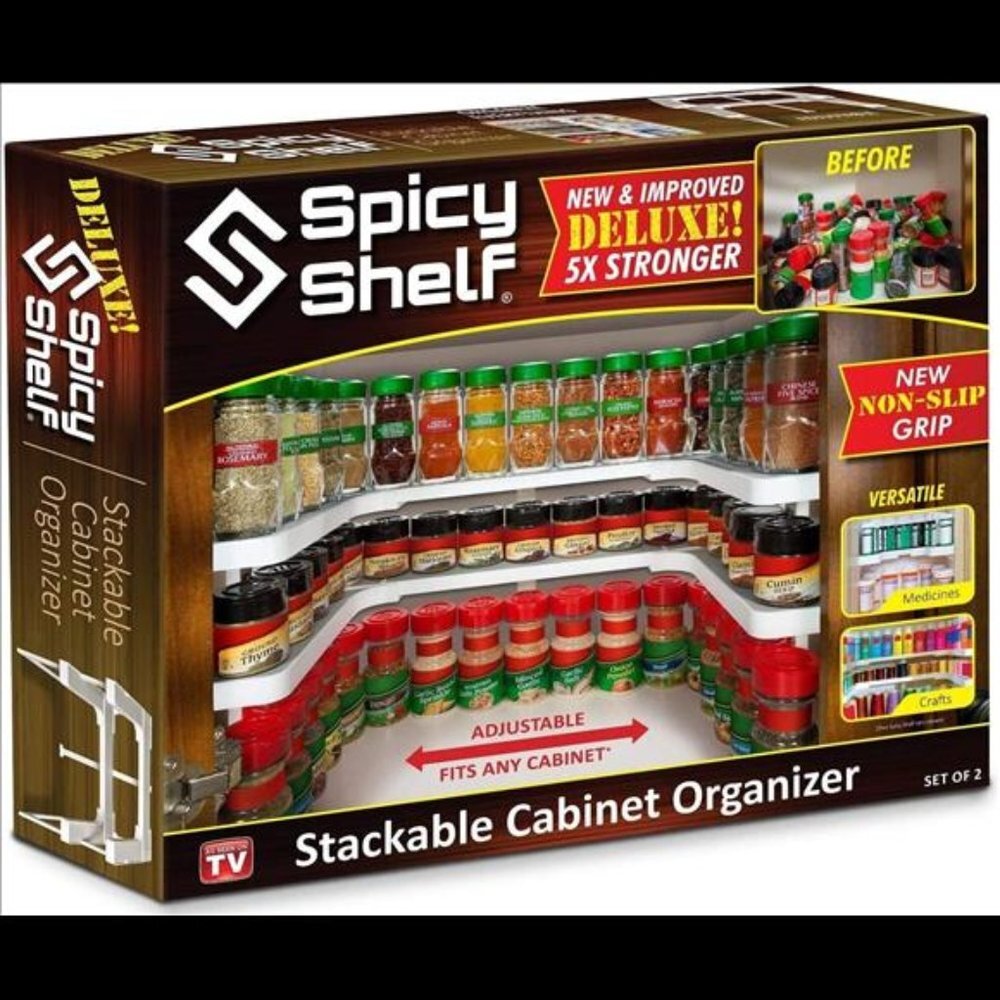 Spicy Shelf Deluxe Expandable Spice Rack Organizer